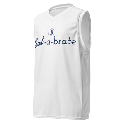 Recycled unisex basketball jersey (Sail-a-brate)