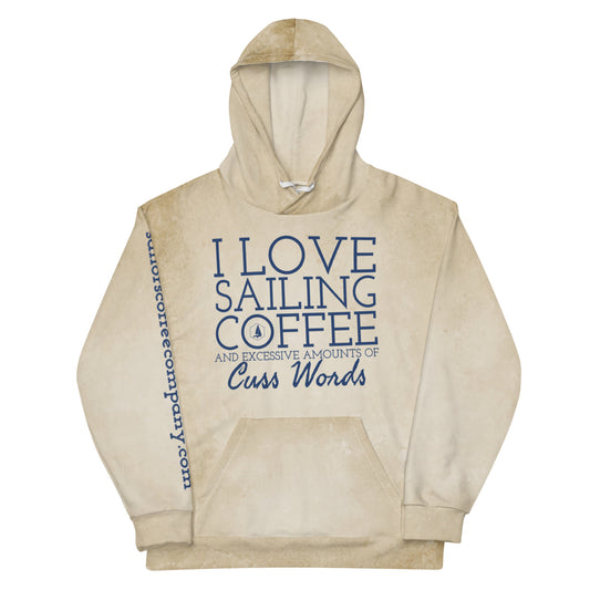 Unisex Hoodie (Love Sailing, Coffee, & Cuss)