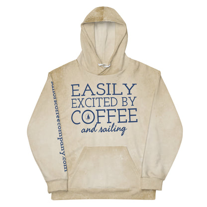 Unisex Hoodie (Easily Excited by Coffee and Sailing)