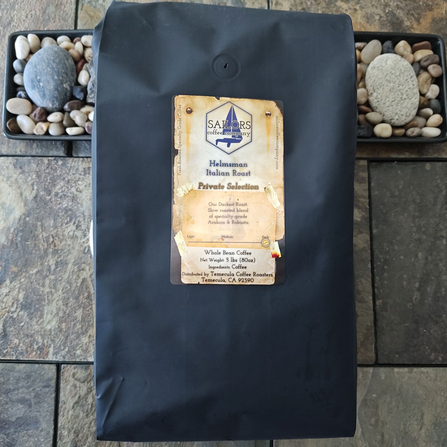 5lb bag of Helmsman Italian Roast - Private Selection (picture from April 2024)