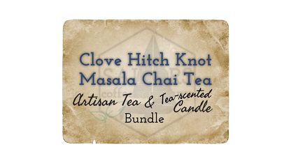 Clove Hitch Knot Masala Chai Artisan Tea and Tea-scented Candle Bundle