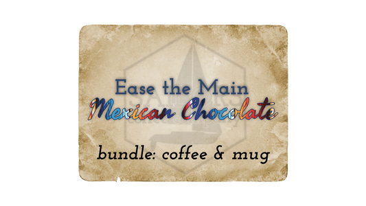 Ease the Main Mexican Chocolate bundle: coffee & mug