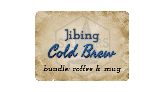 Jibing Cold Brew bundle: coffee & mug