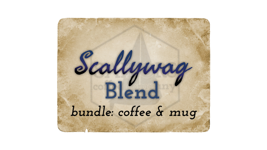 Scallywag Blend bundle: coffee & mug