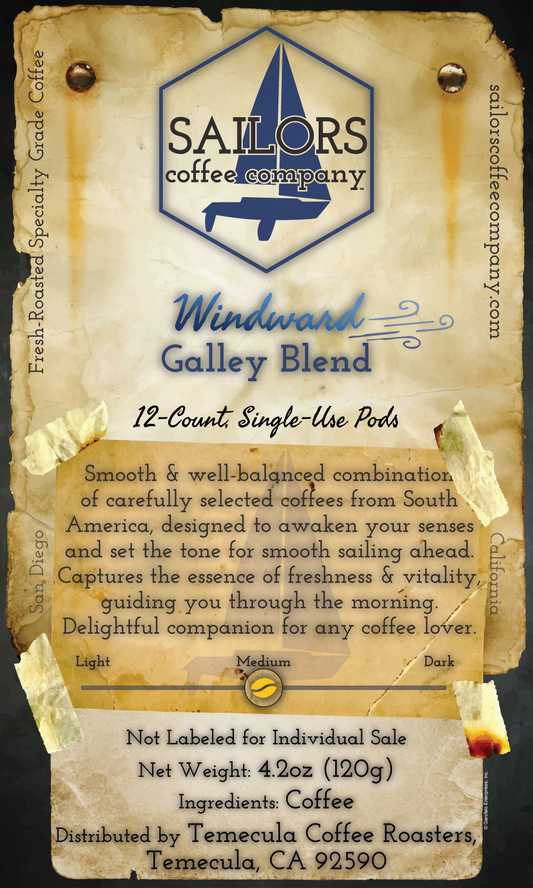 Windward Galley Blend - 12-Count, Single-Use Pods