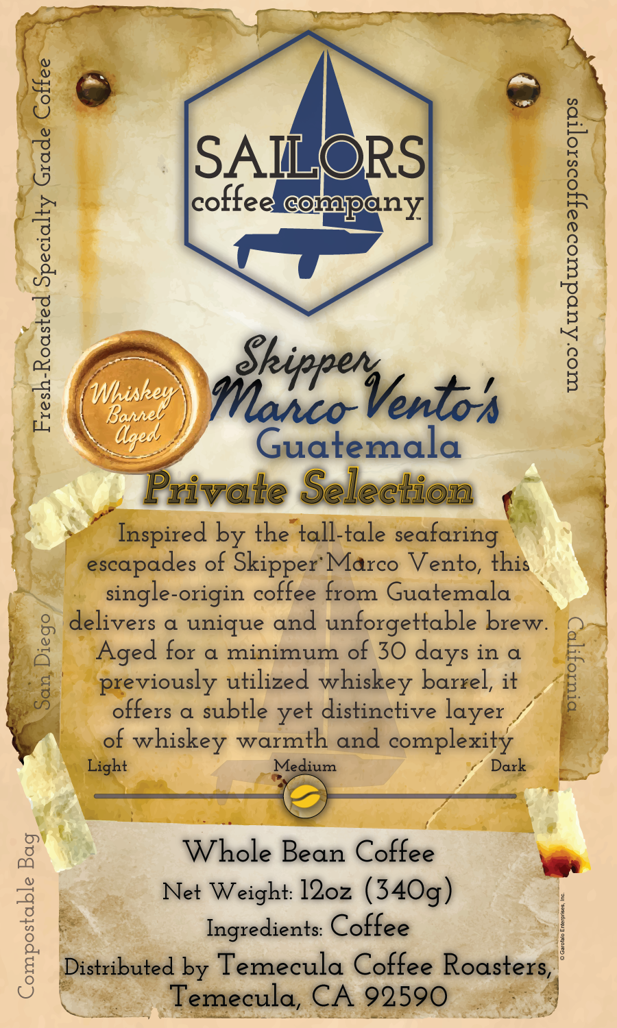 Skipper Marco Vento's Guatemala - Whiskey Barrel-Aged
