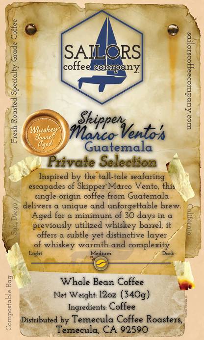 Skipper Marco Vento's Guatemala - Whiskey Barrel-Aged