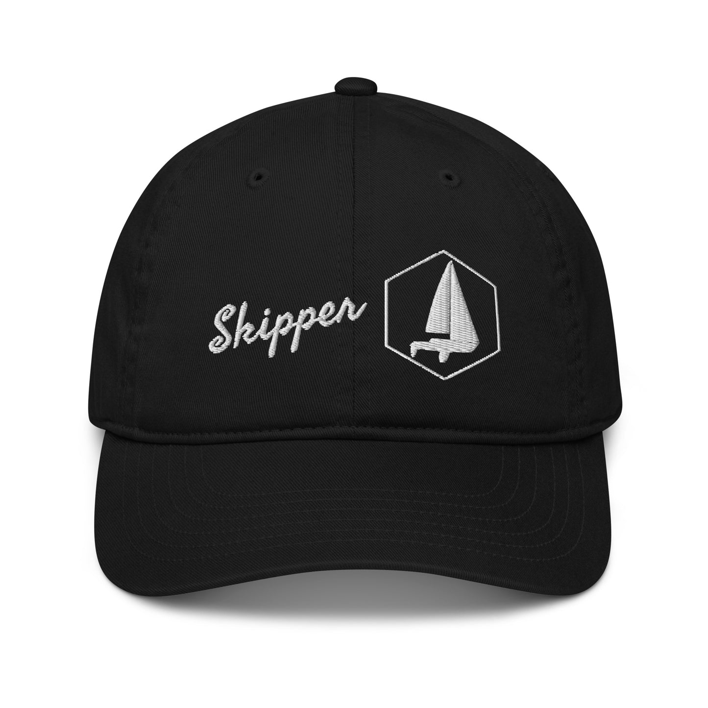 Organic dad hat (Sailors Sailboat, Skipper)