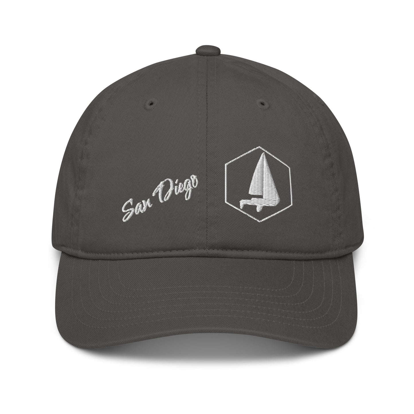 Organic dad hat (Sailors Sailboat San Diego)