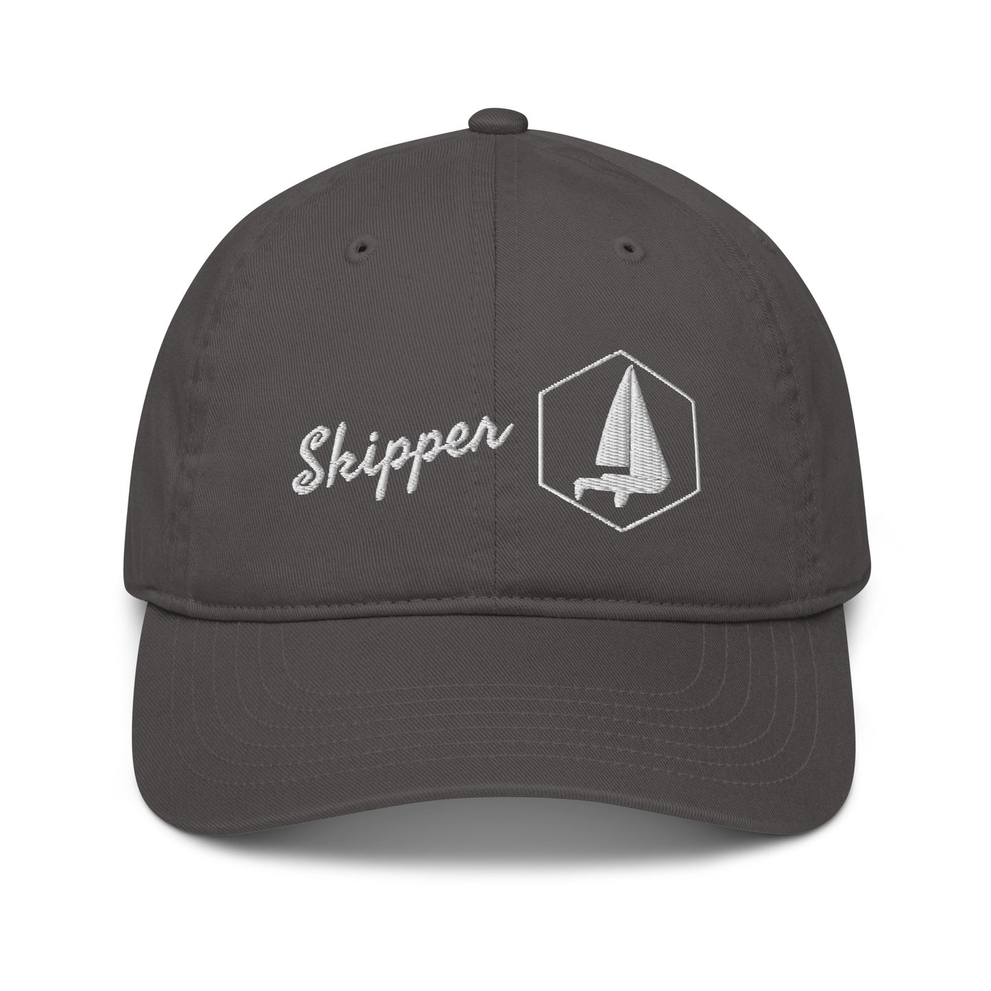 Organic dad hat (Sailors Sailboat, Skipper)