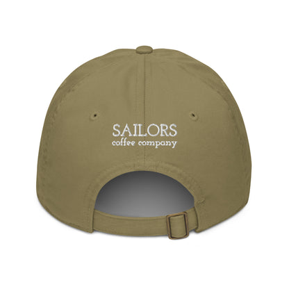 Organic dad hat (Sailors Sailboat, Skipper)