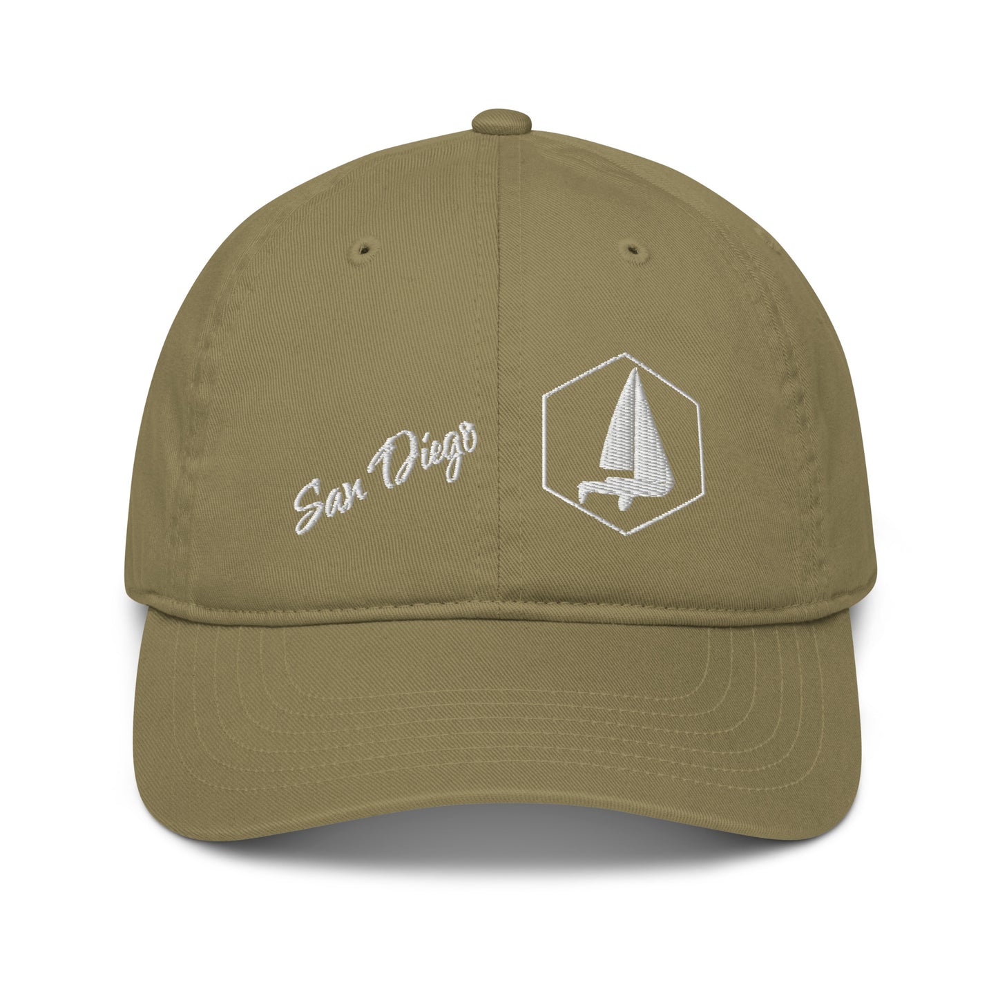 Organic dad hat (Sailors Sailboat San Diego)