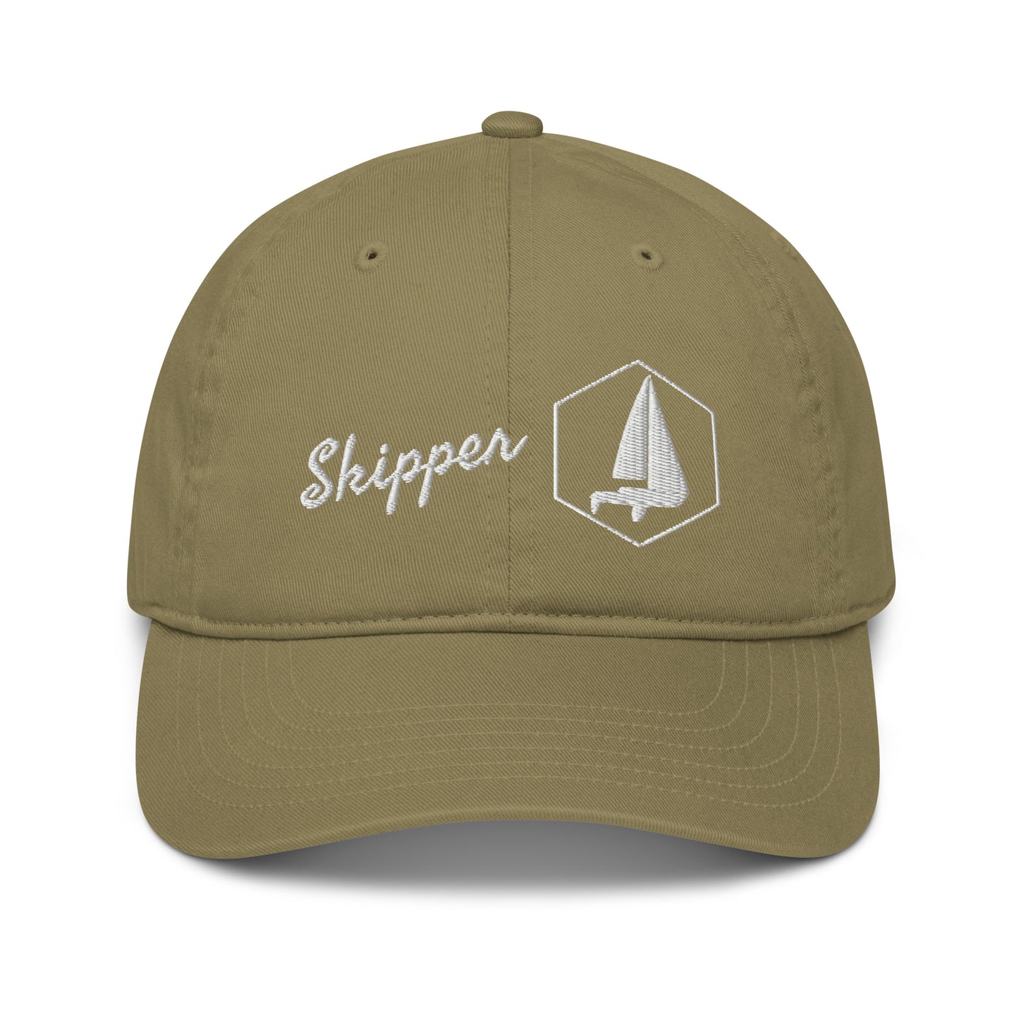 Organic dad hat (Sailors Sailboat, Skipper)