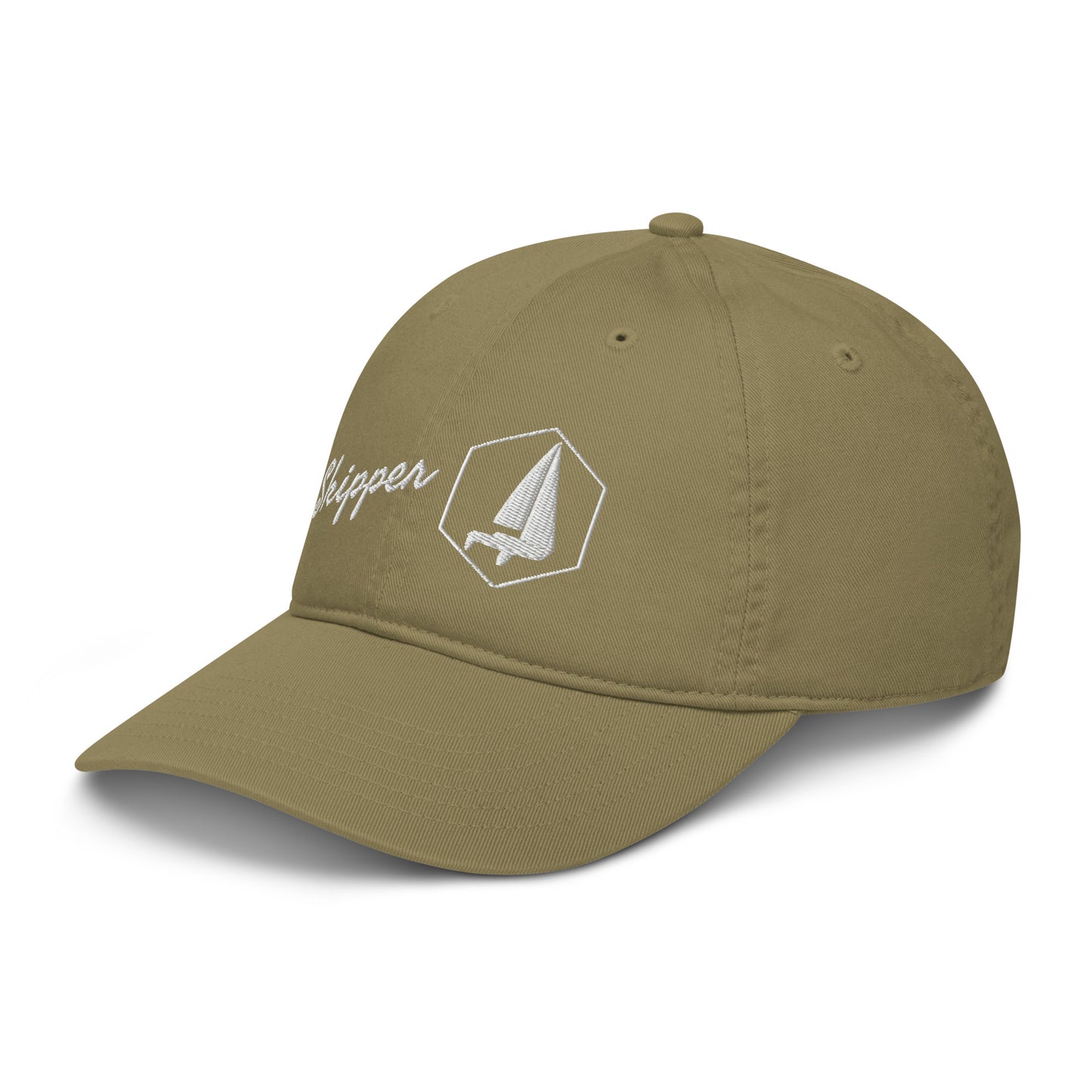 Organic dad hat (Sailors Sailboat, Skipper)