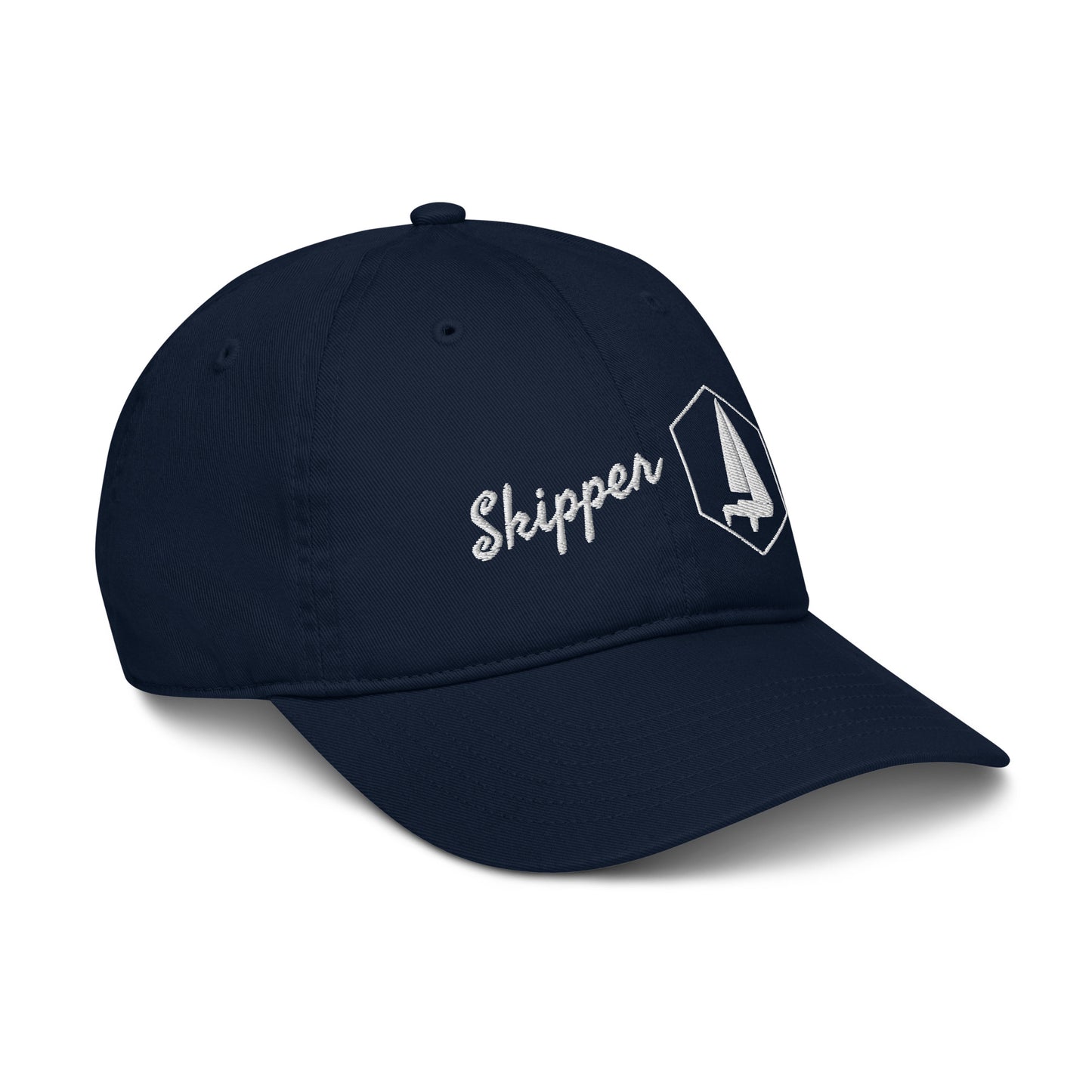 Organic dad hat (Sailors Sailboat, Skipper)