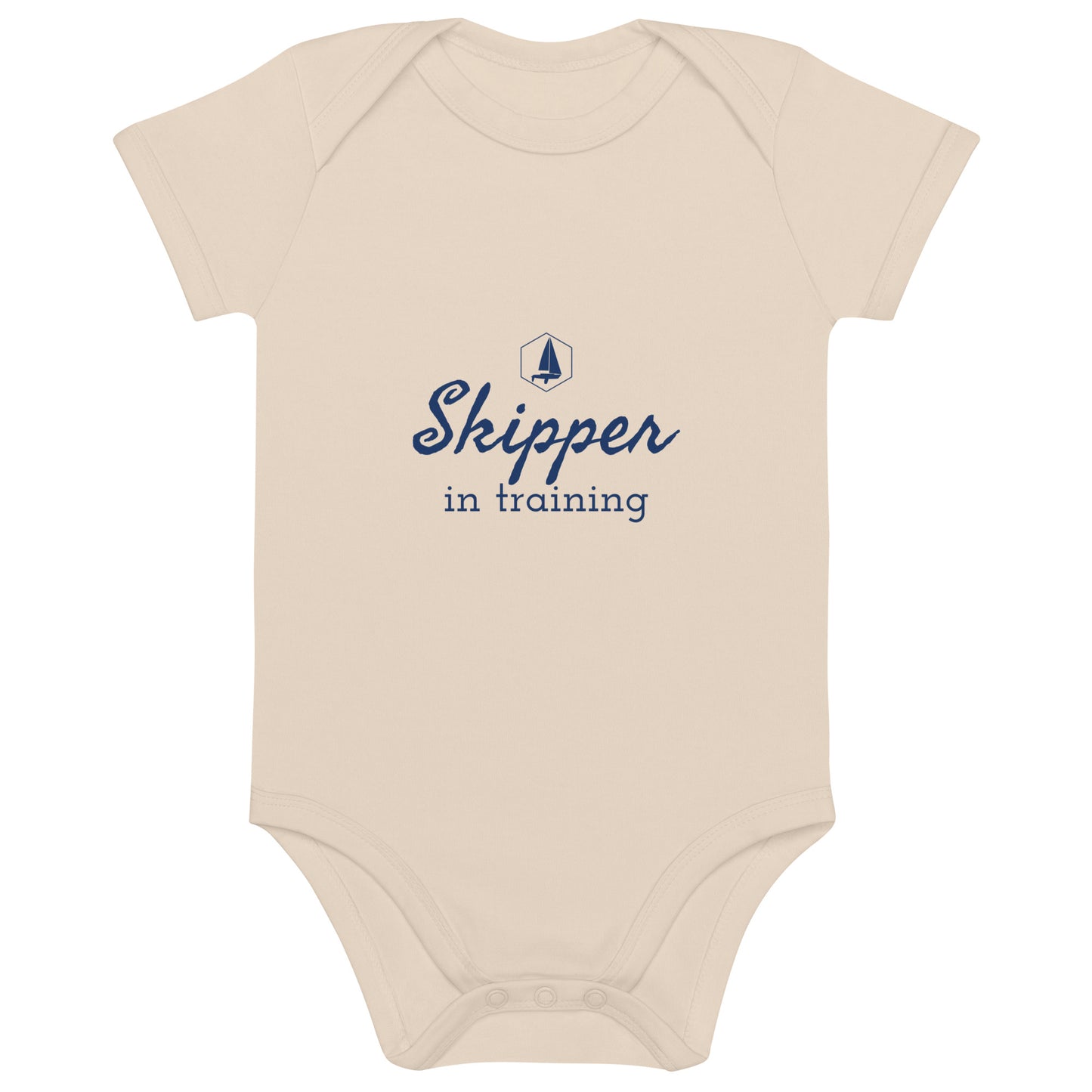 Organic cotton baby bodysuit - Skipper In Training