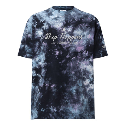 Oversized tie-dye t-shirt (Ship Happens)