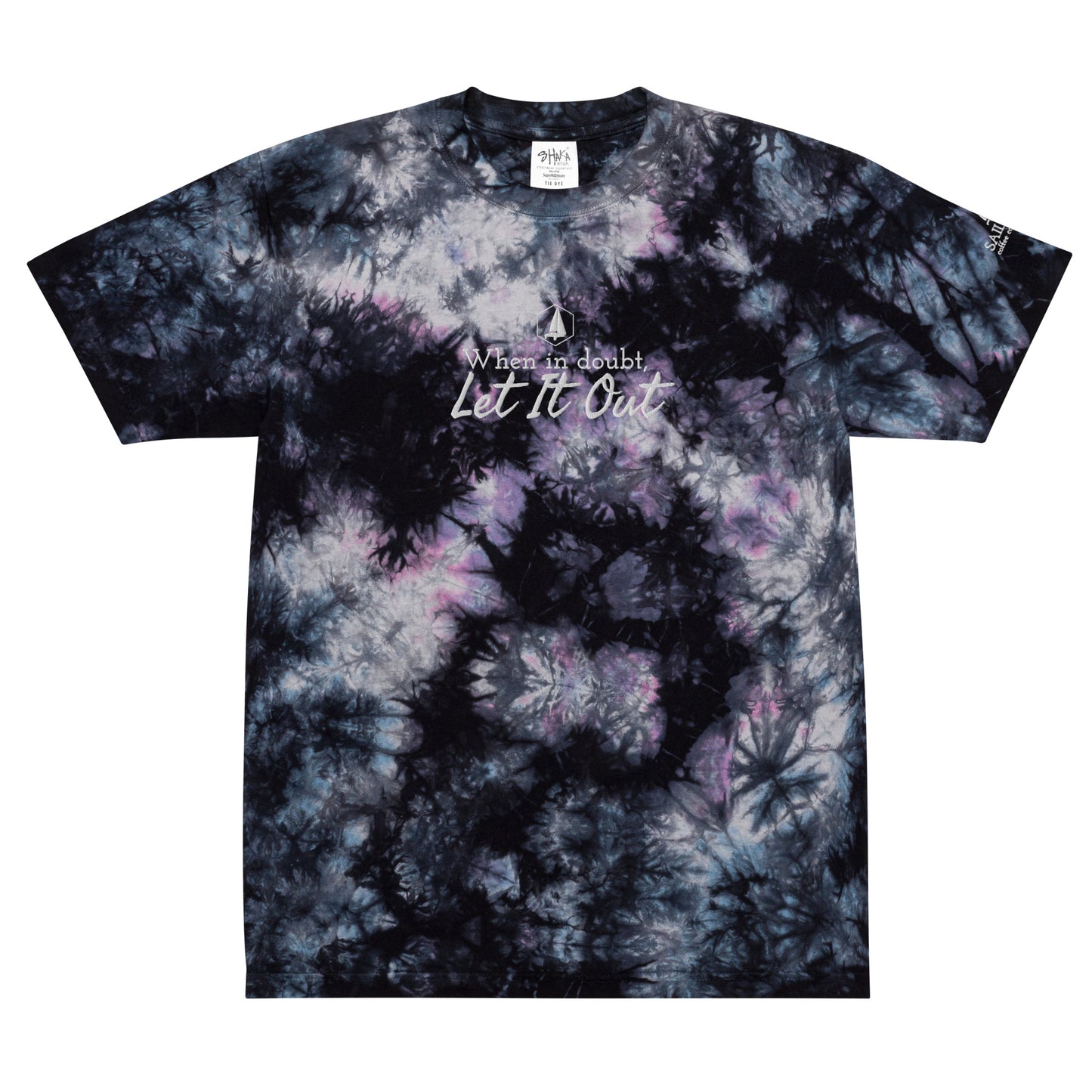 Oversized tie-dye t-shirt (When in doubt let it out)