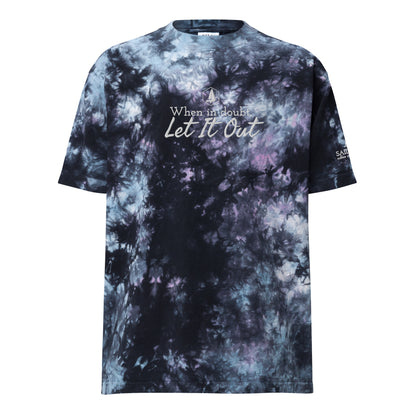 Oversized tie-dye t-shirt (When in doubt let it out)