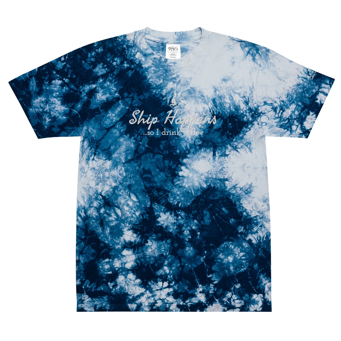 Oversized tie-dye t-shirt (Ship Happens)