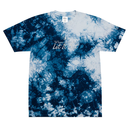 Oversized tie-dye t-shirt (When in doubt let it out)