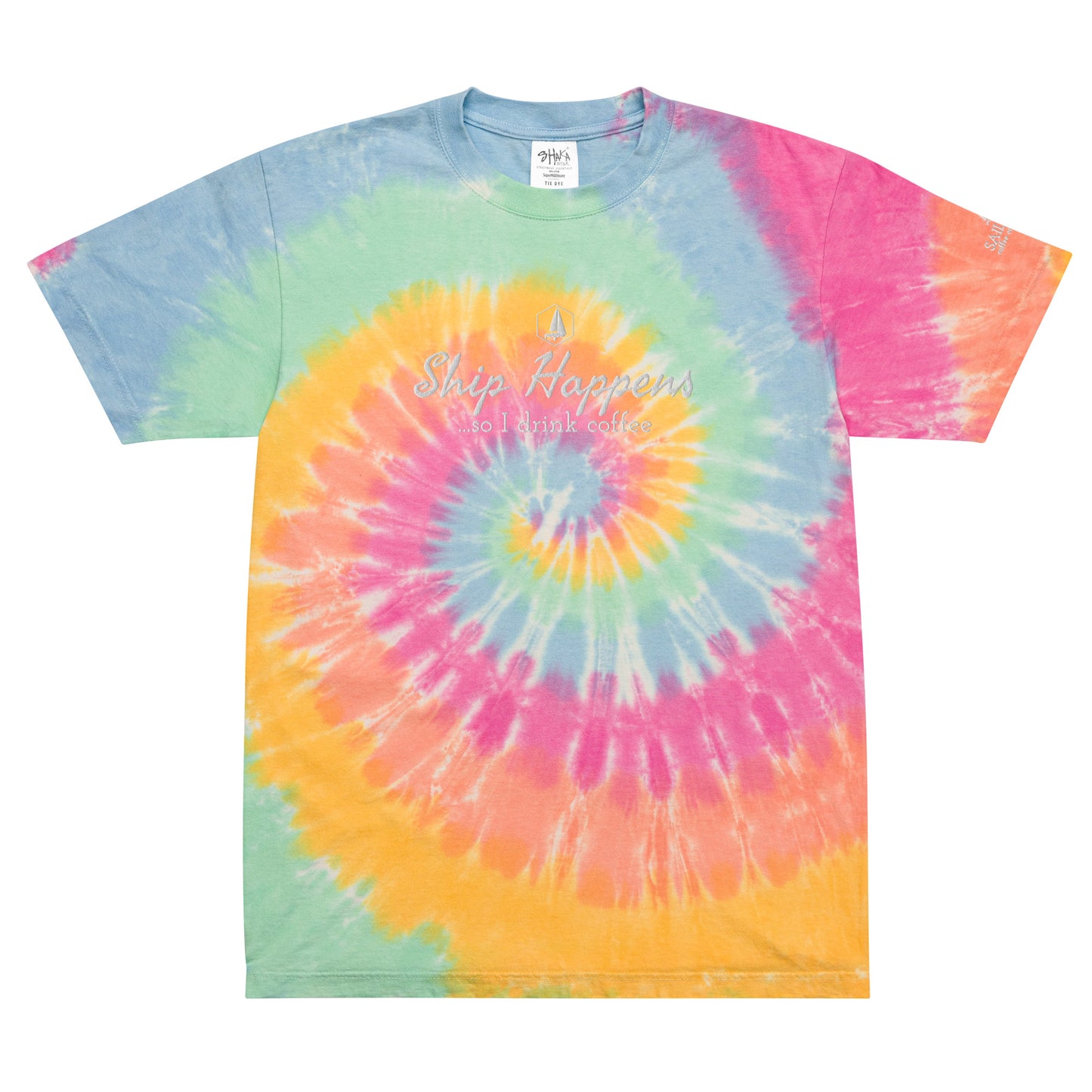 Oversized tie-dye t-shirt (Ship Happens)