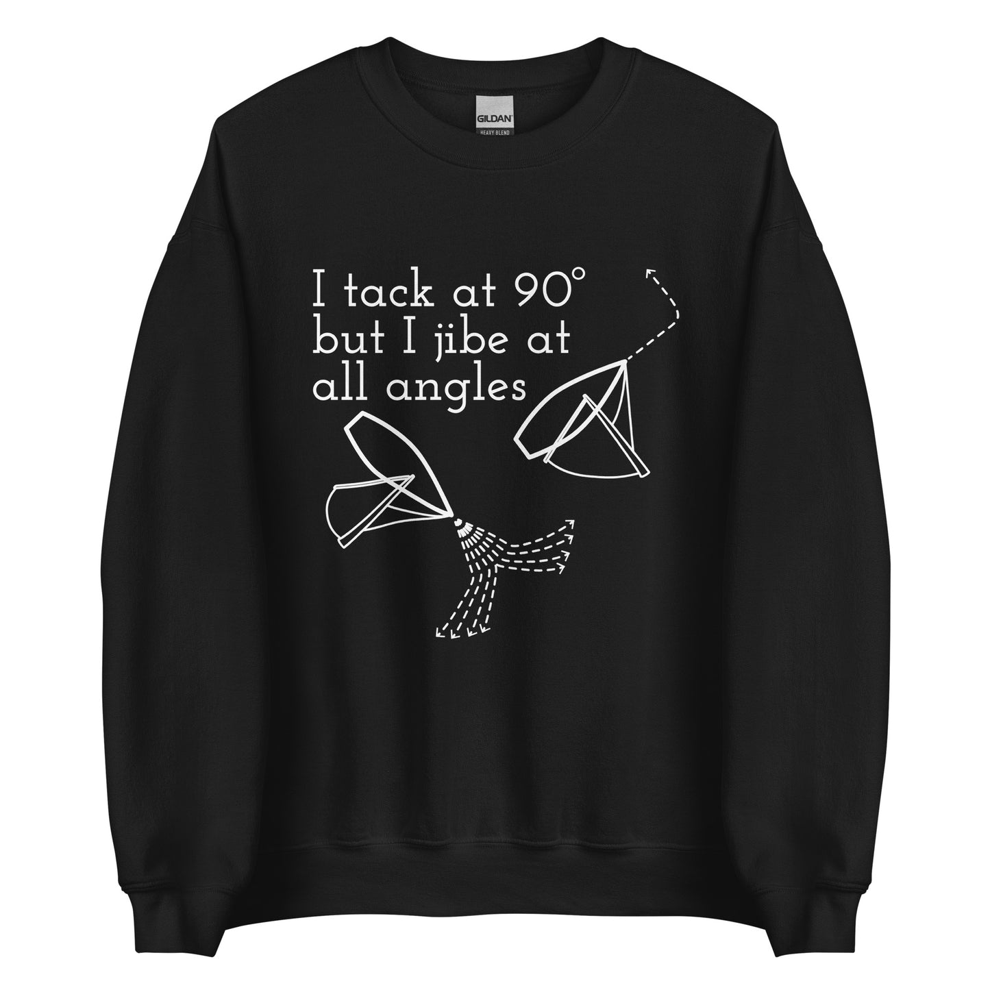 Unisex Sweatshirt (Tack at 90 Jibe at All Angles)