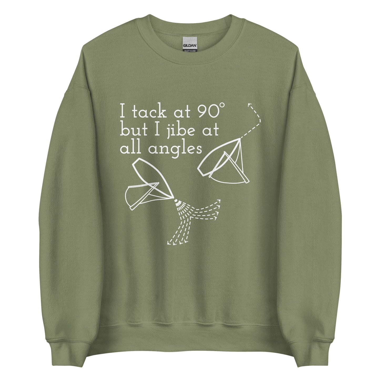 Unisex Sweatshirt (Tack at 90 Jibe at All Angles)