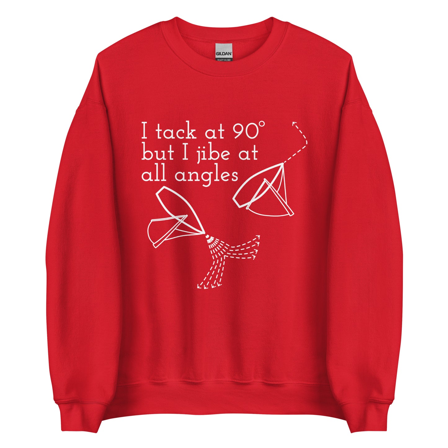 Unisex Sweatshirt (Tack at 90 Jibe at All Angles)