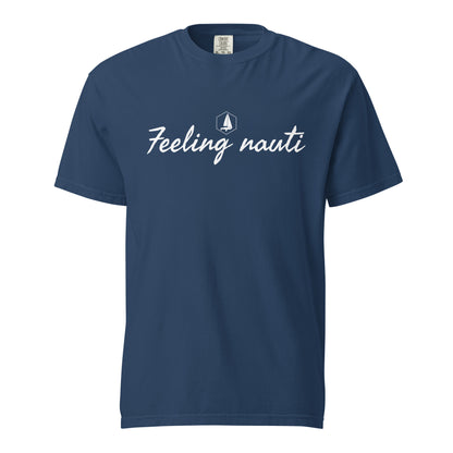 Unisex garment-dyed heavyweight t-shirt (Feeling nauti)