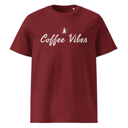 Unisex organic cotton t-shirt (Coffee Vibes)