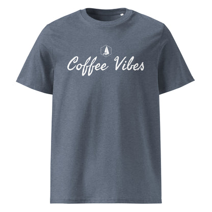 Unisex organic cotton t-shirt (Coffee Vibes)