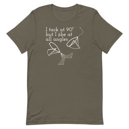 Unisex t-shirt (Tack at 90 jibe at all angles)