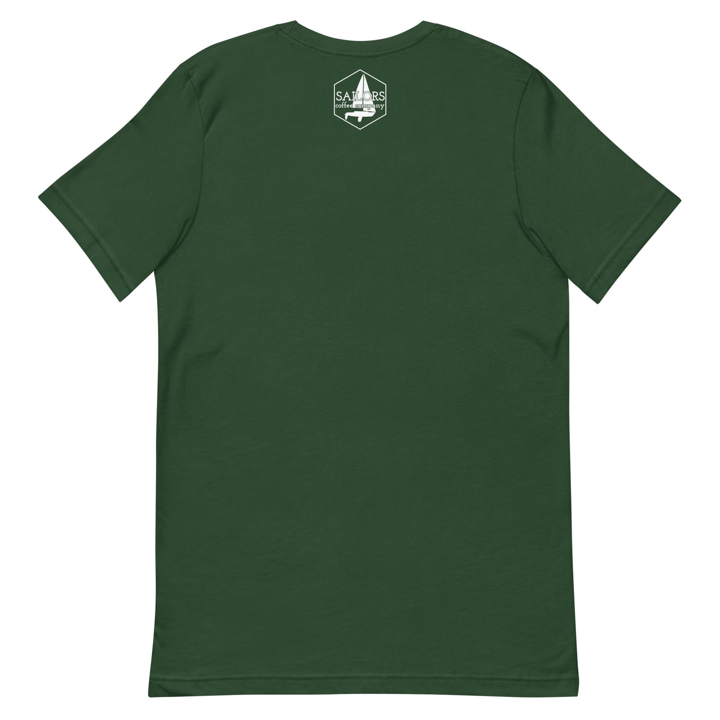 Unisex t-shirt (Coffee Shamrock Sail)