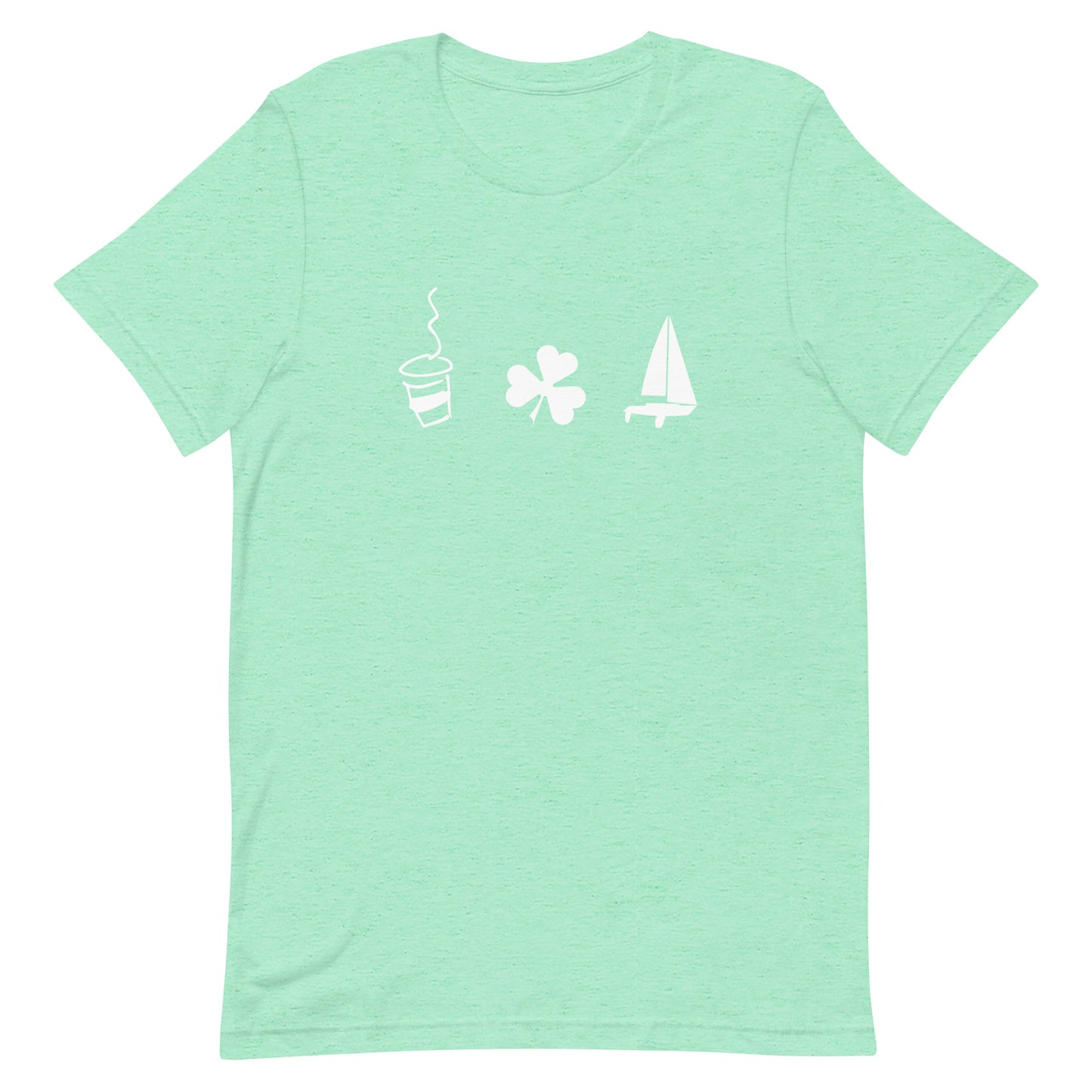 Unisex t-shirt (Coffee Shamrock Sail)