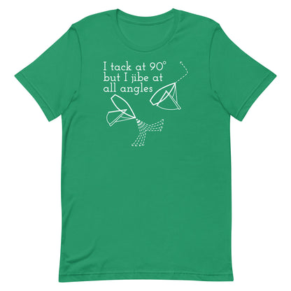 Unisex t-shirt (Tack at 90 jibe at all angles)