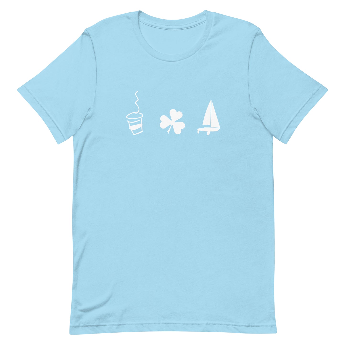 Unisex t-shirt (Coffee Shamrock Sail)