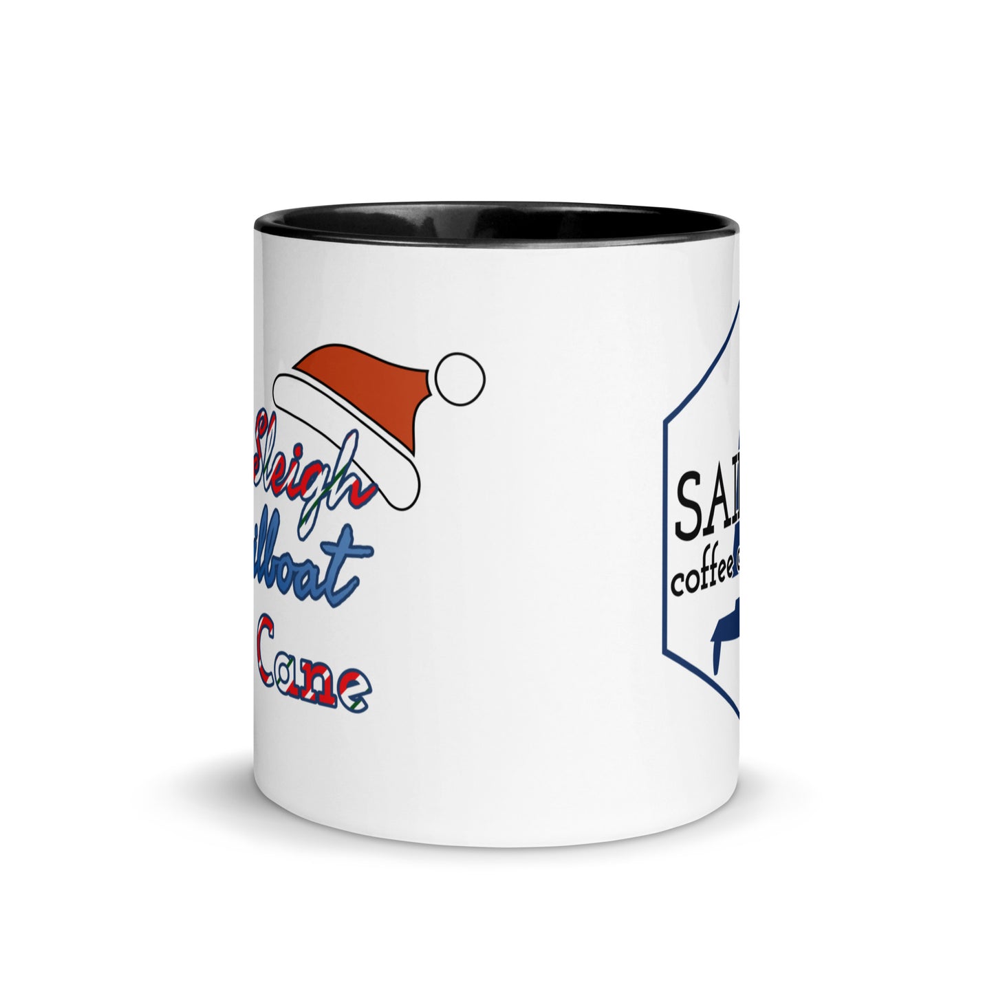 Mug with Color Inside ( Santas Sleigh is a Sailboat )