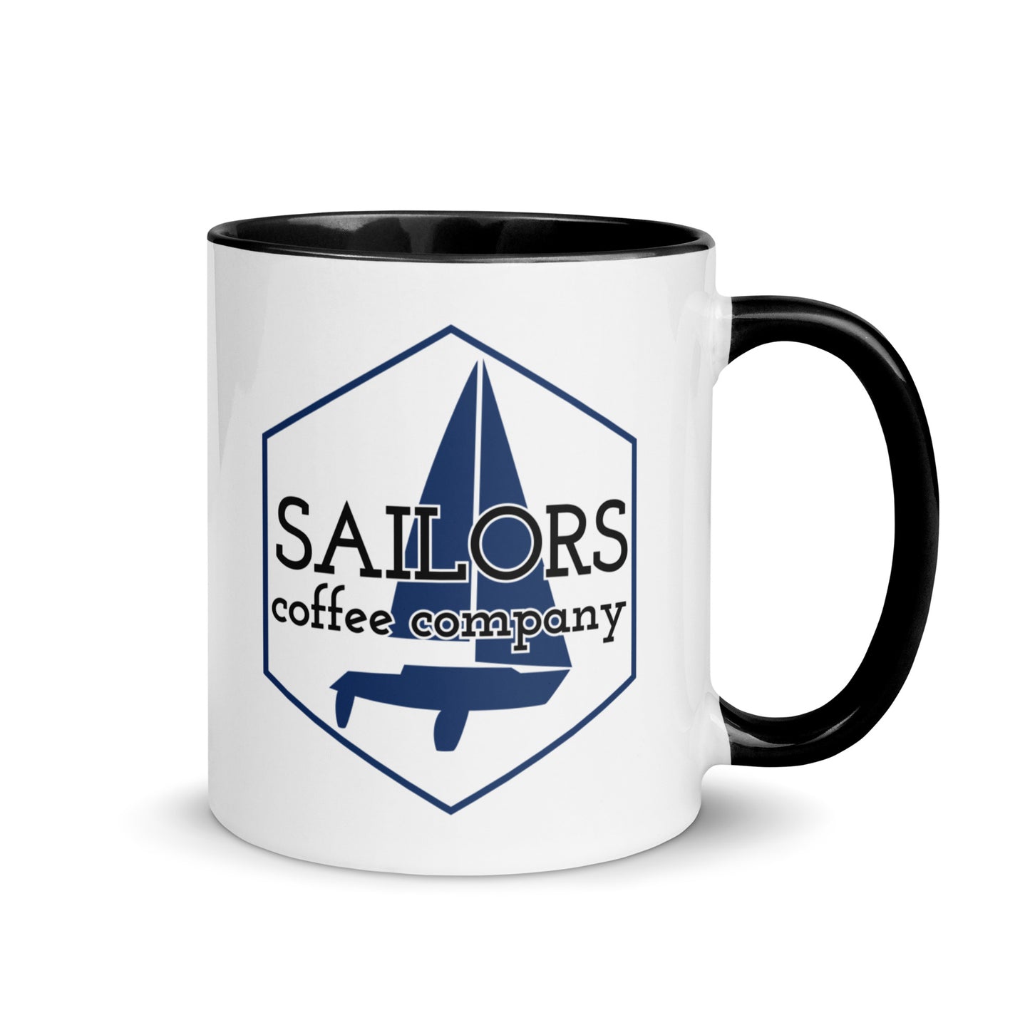 Mug with Color Inside ( Santas Sleigh is a Sailboat )