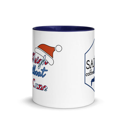 Mug with Color Inside ( Santas Sleigh is a Sailboat )