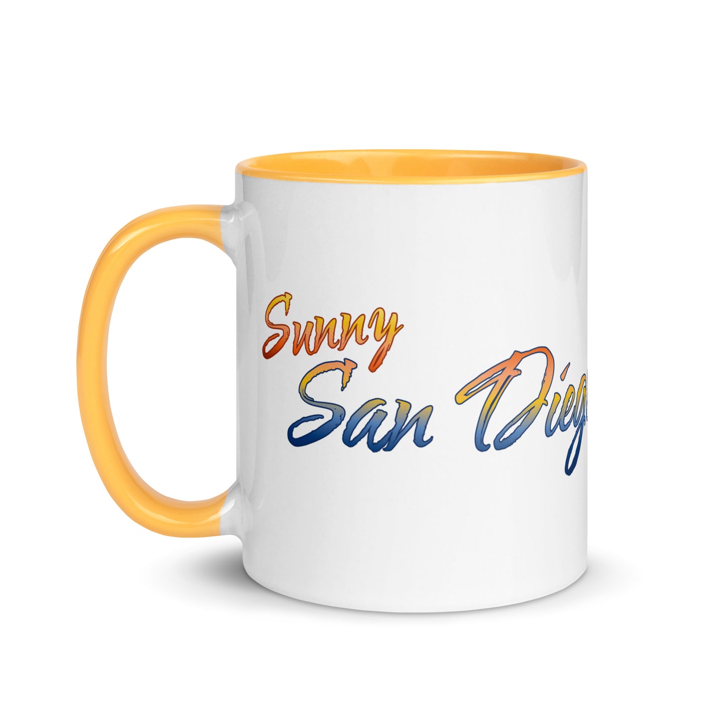 Mug with Color Inside (Sunny San Diego)