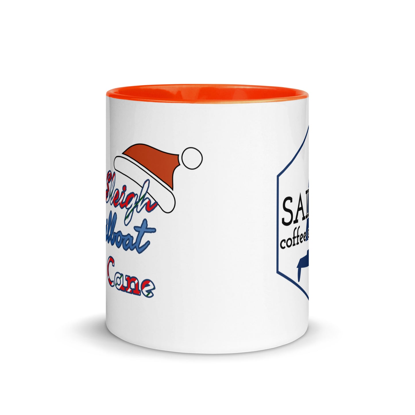 Mug with Color Inside ( Santas Sleigh is a Sailboat )