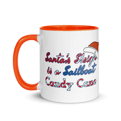 Mug with Color Inside ( Santas Sleigh is a Sailboat )