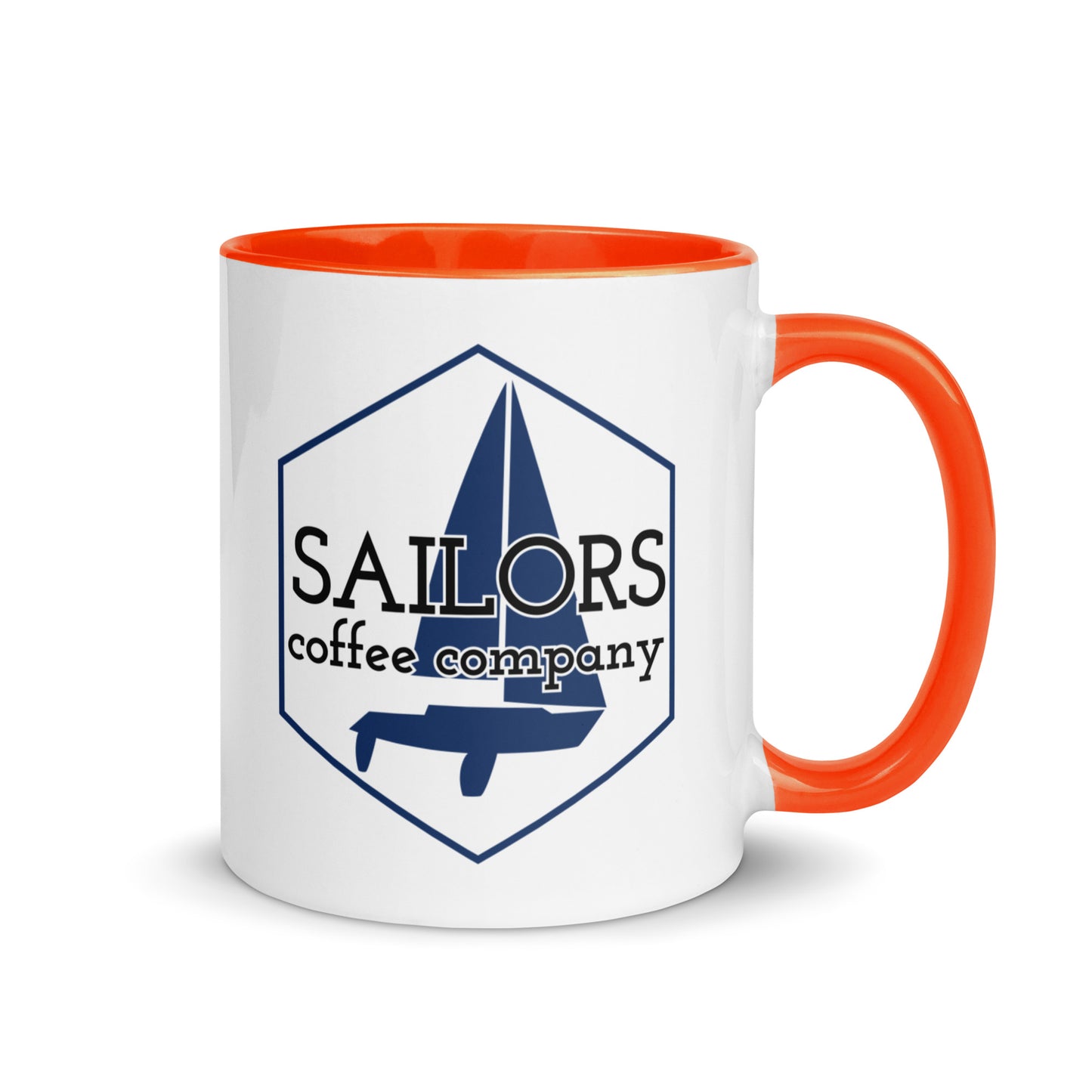 Mug with Color Inside ( Santas Sleigh is a Sailboat )