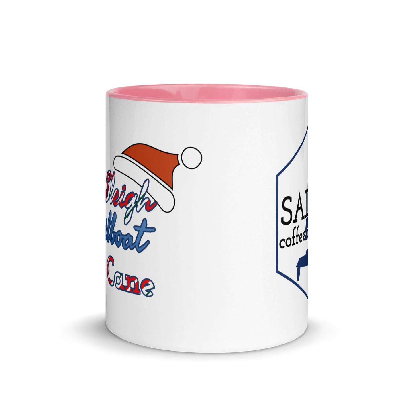 Mug with Color Inside ( Santas Sleigh is a Sailboat )