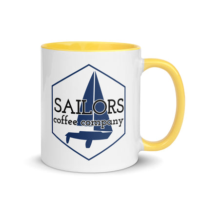 Mug with Color Inside ( Santas Sleigh is a Sailboat )