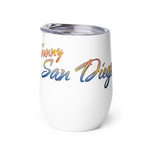 Wine tumbler ( Sunny San Diego )