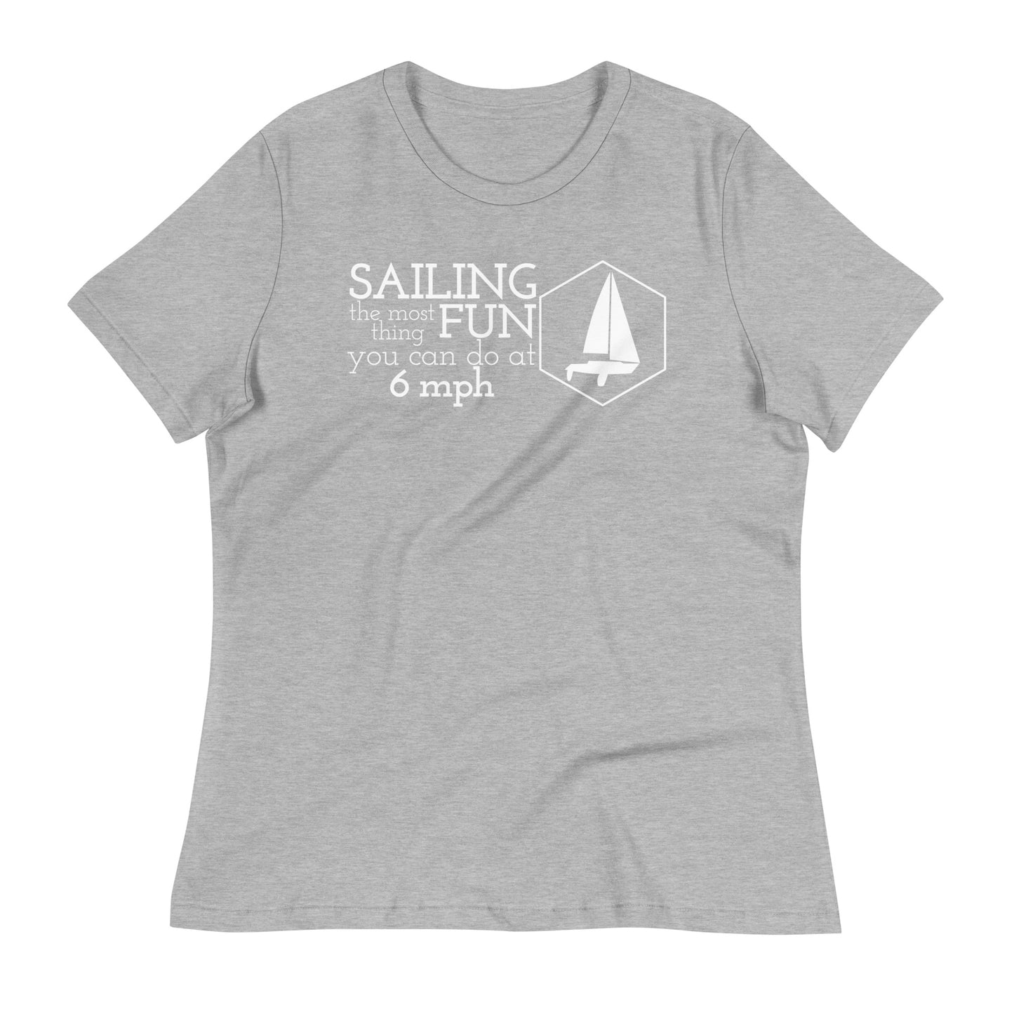 Women's Relaxed T-Shirt ( Most fun at 6 mph )