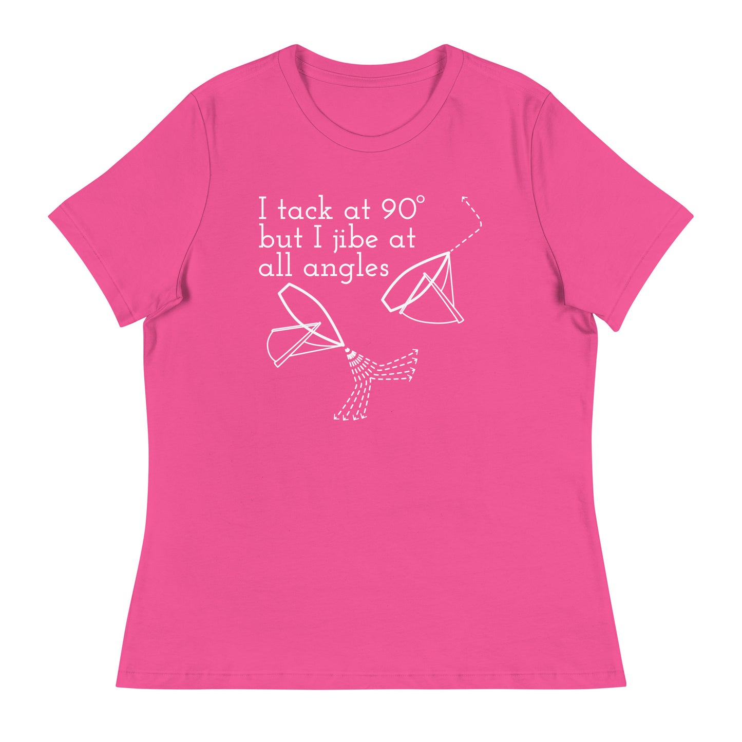 Women's Relaxed T-Shirt (Tack at 90 Jibe at All Angles)