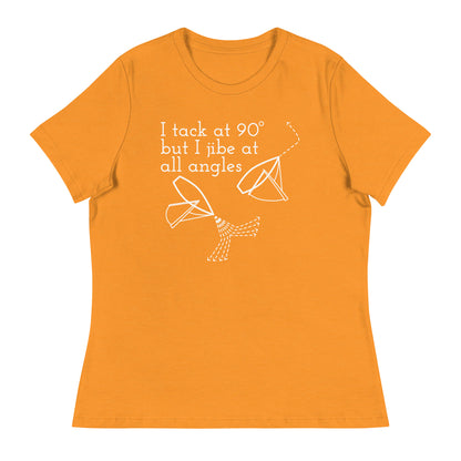 Women's Relaxed T-Shirt (Tack at 90 Jibe at All Angles)